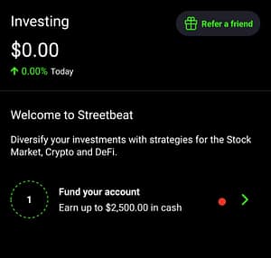 Streetbeat investment app