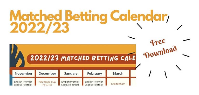 matched betting calendar